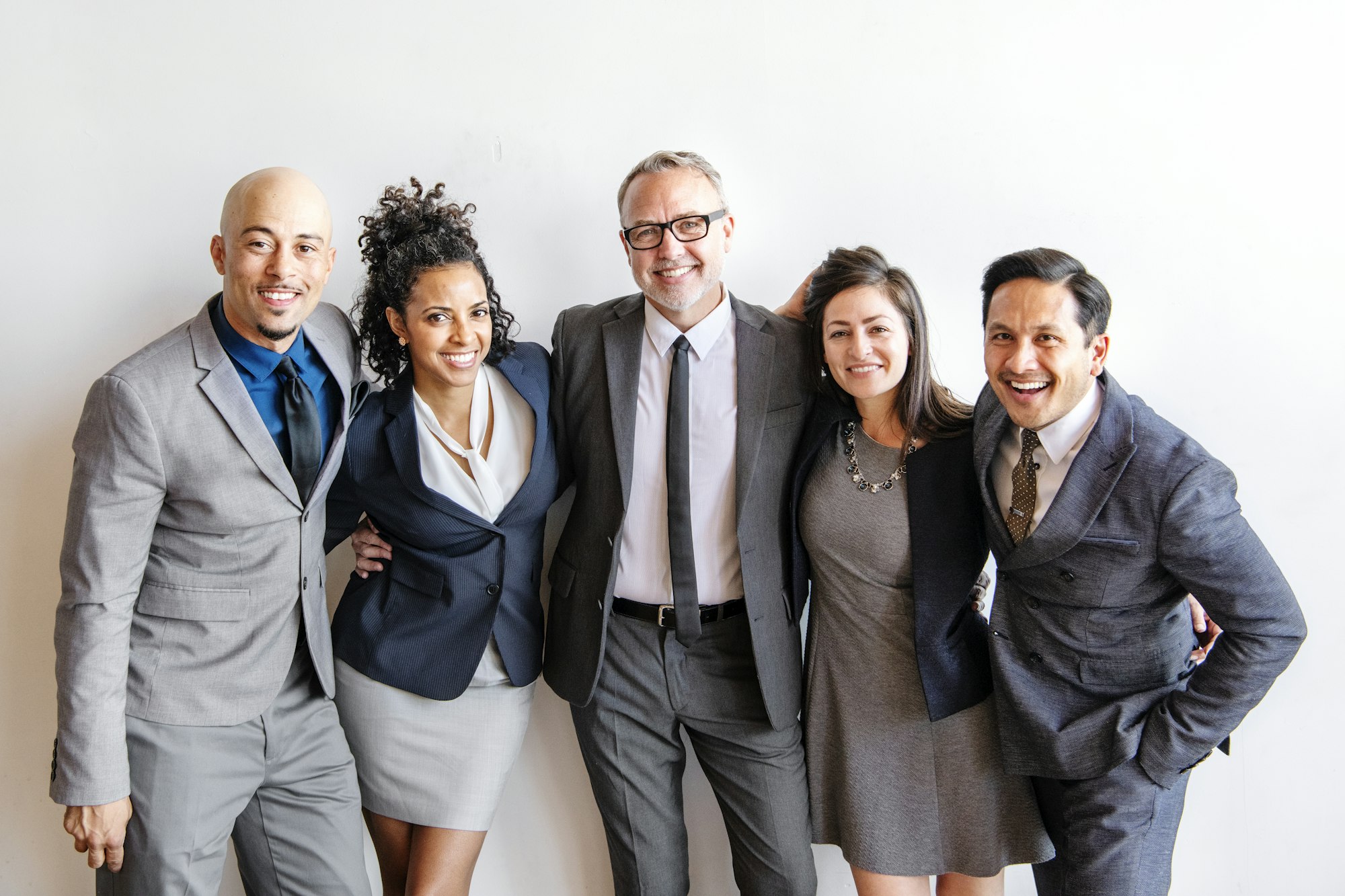 Successful corporate business team